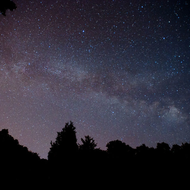 Milky Way over Glenwood Cemetery