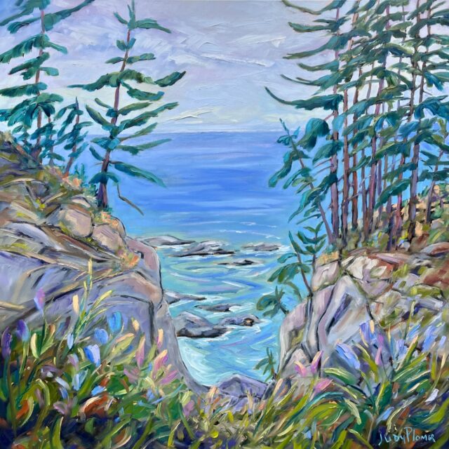 West Coast Trail, Oil, 40 x 40 inches