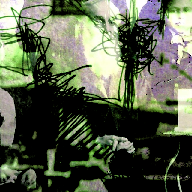 Joshua Purple, Collage detail from installation Irish Need Not Apply, Land Liminality Loss, 2019 with Leila Talei, Angie Ma, & Vicky Talwar, OCADU Graduate Gallery

