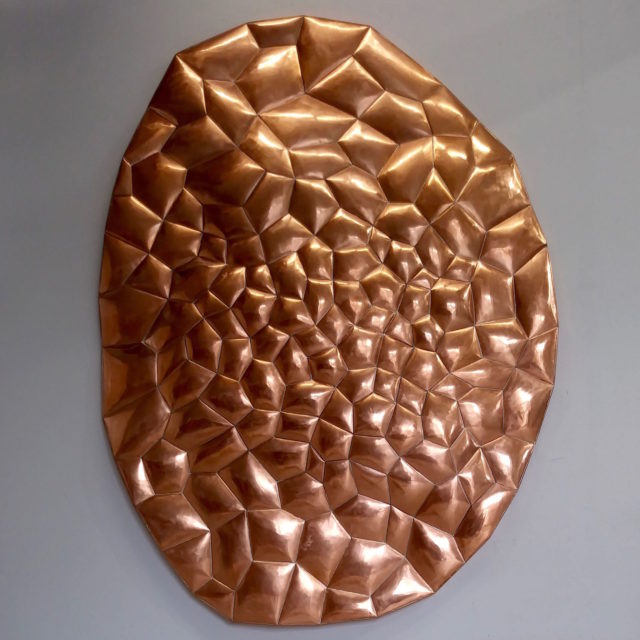 #7, copper wall sculpture