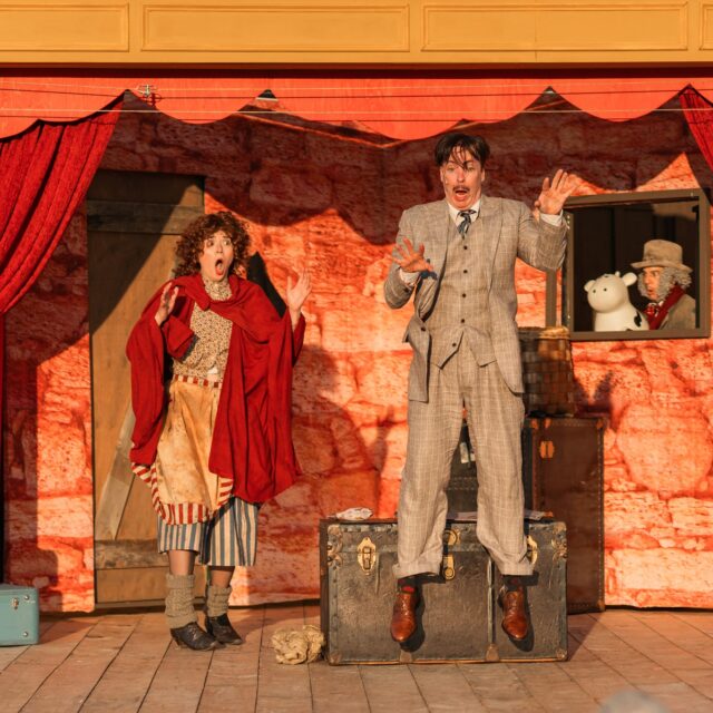 The 39 Steps, onstage at The Eddie Hotel & Farm. Photo credit: Imagine Photography.