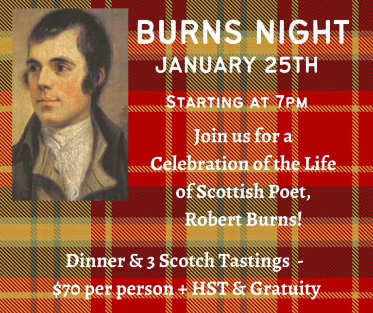 Burns Night - A Night of Scottish Celebration | Prince Edward County ...