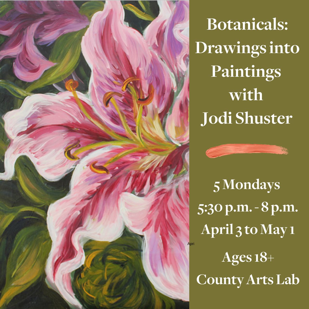 Botanicals: Drawings into Paintings with Jodi Shuster | Prince Edward ...