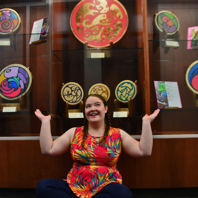 Po sitting with her solo drum exhibit, 