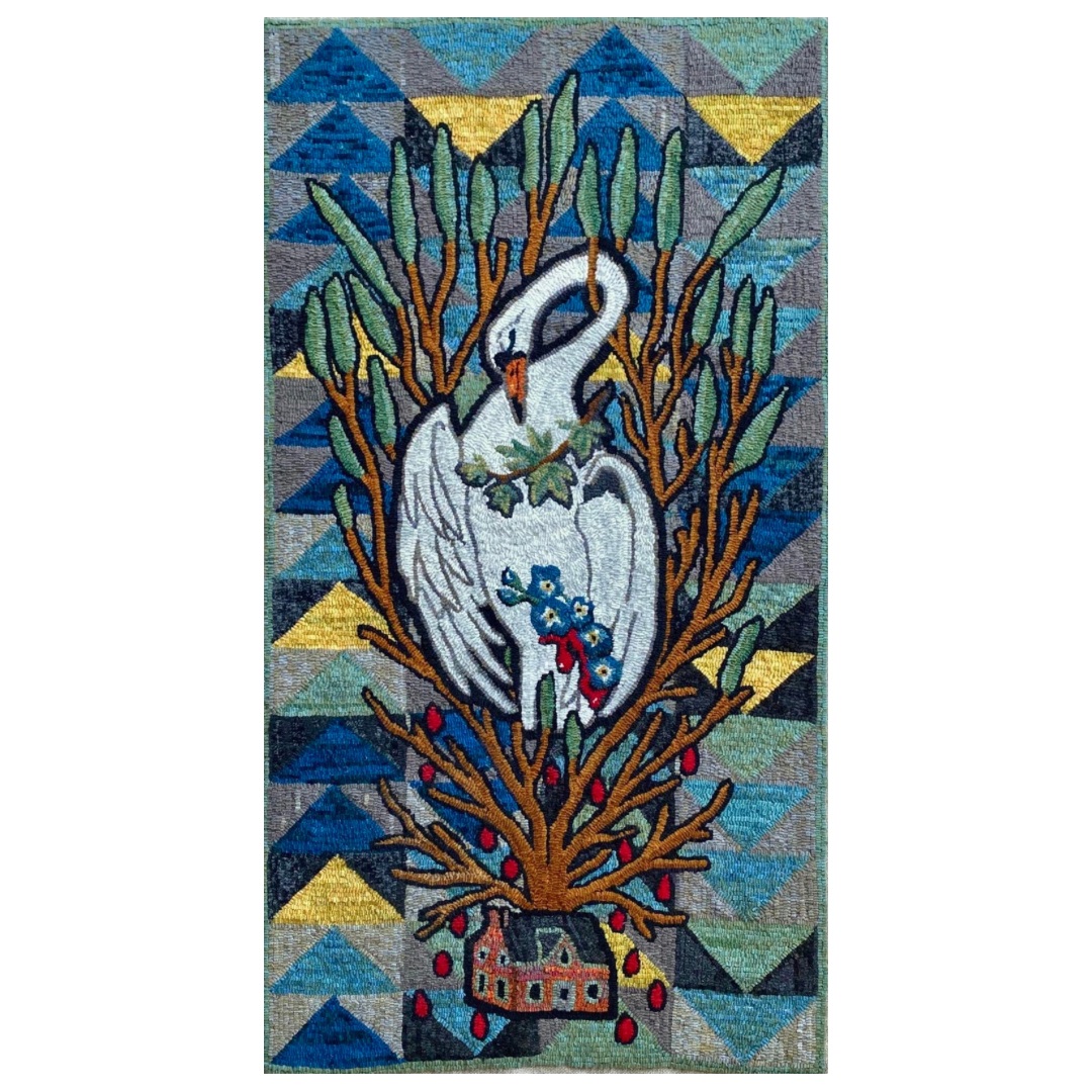 Papa, Buried in our Garden (2021), Wool on Linen, 29 x 53.5 IN