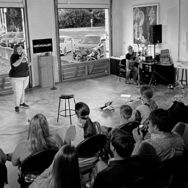 The County Comedy Project taking place at HatchGallery in Bloomfield.