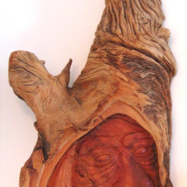 Wizard, wood carving