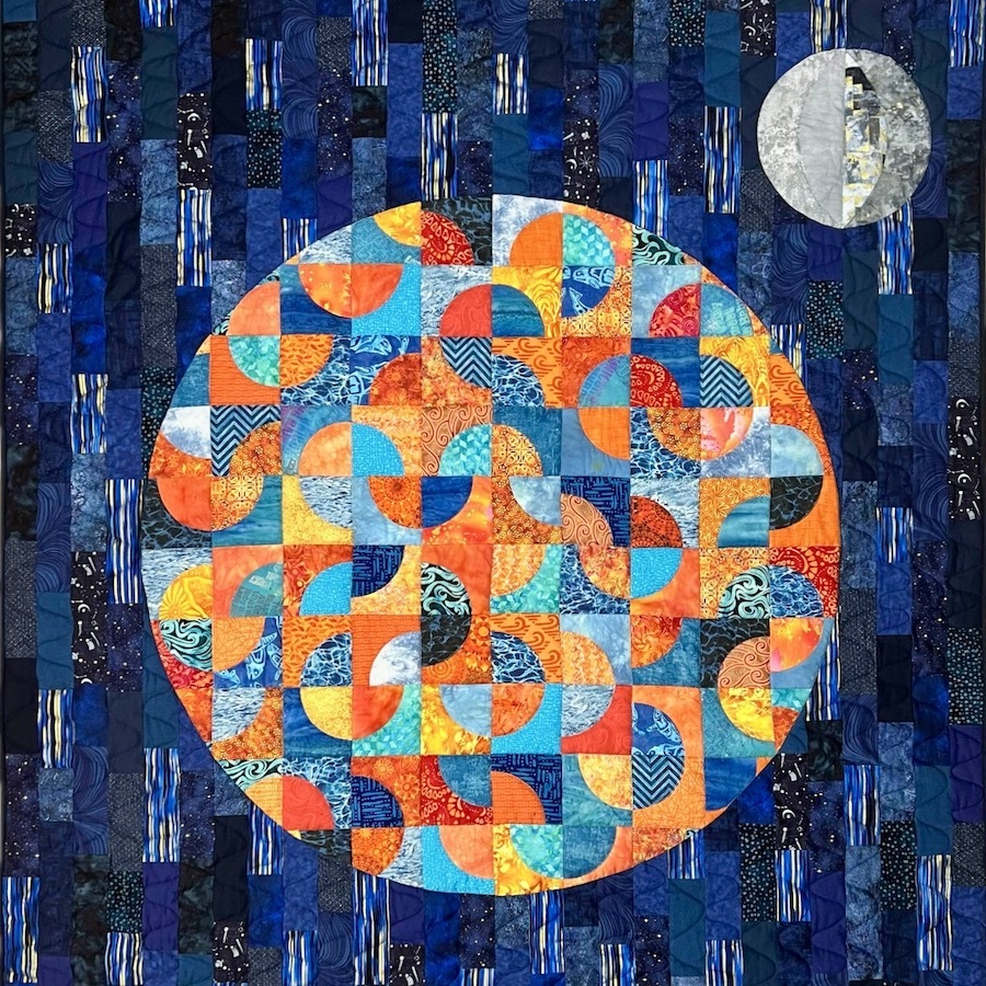 Drunkard Earth won an award at the Festival of Quilts Open Competition 2024, Birmingham, UK. 