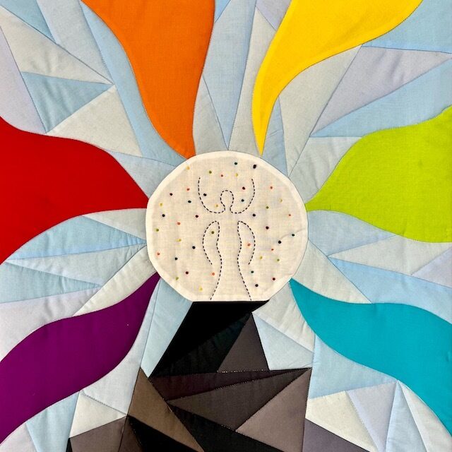 First Sighting #1 — Wall-hanging quilt on soft back