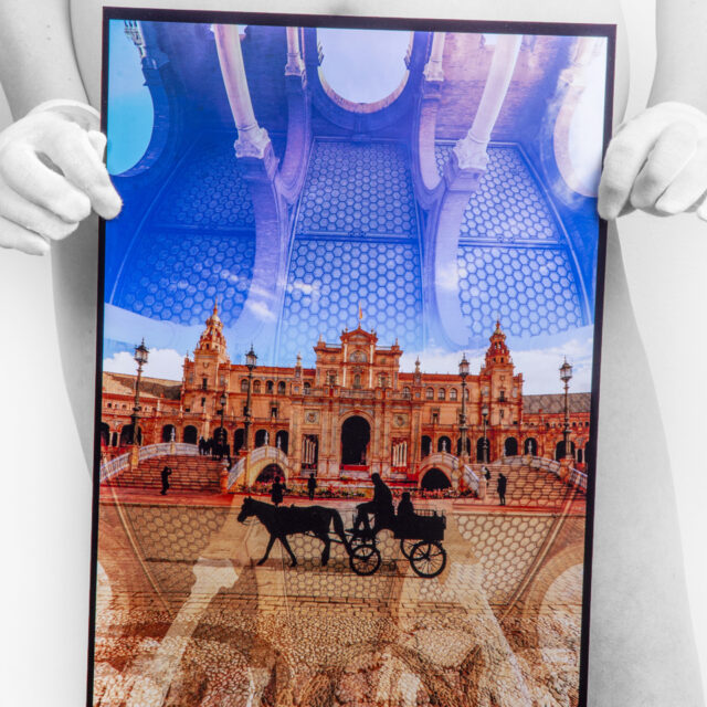 Plaza de Espagna: Sevilla, Multiple Exposure Photography, 12 x 18
