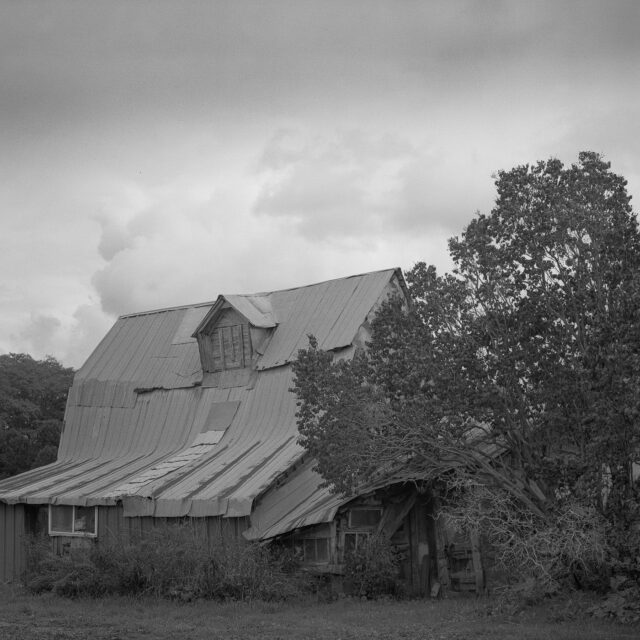Tobermory Barn 1 - A dilapidated barn behind a retired farmers house.