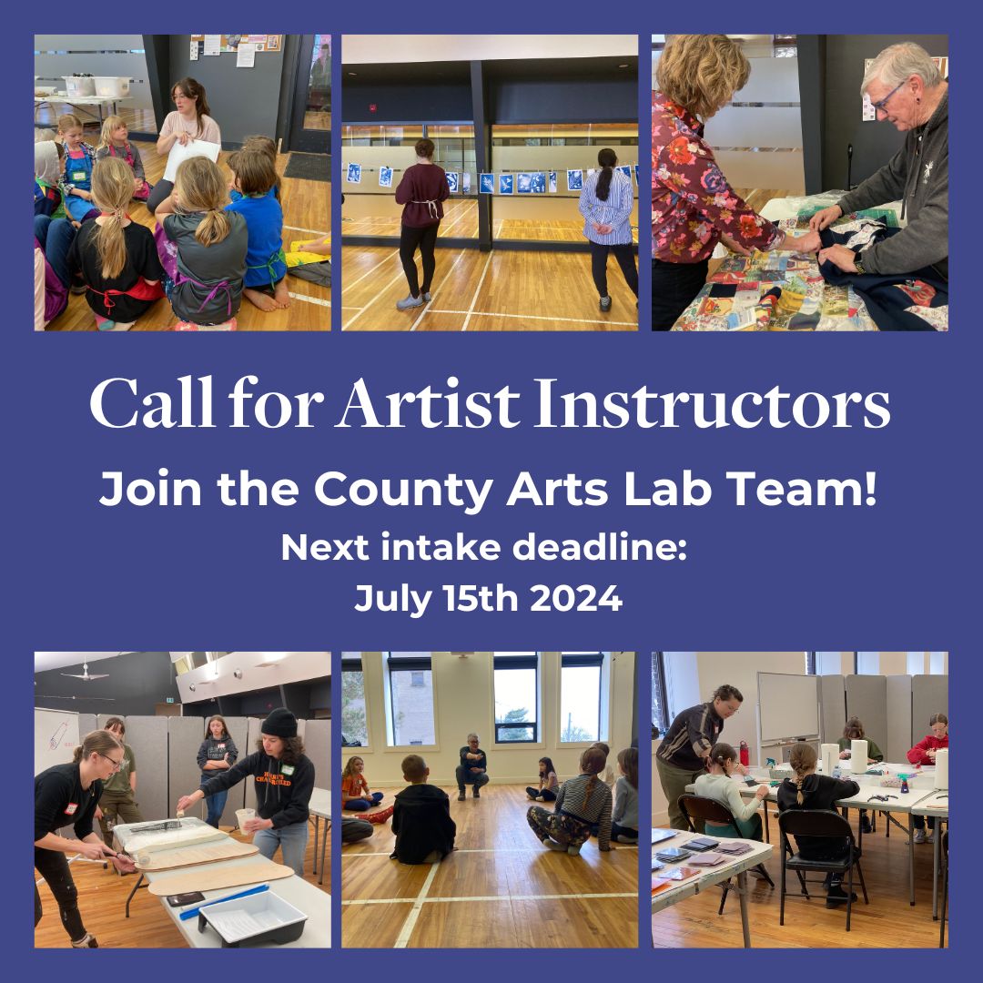 County Arts Lab Call for Instructors