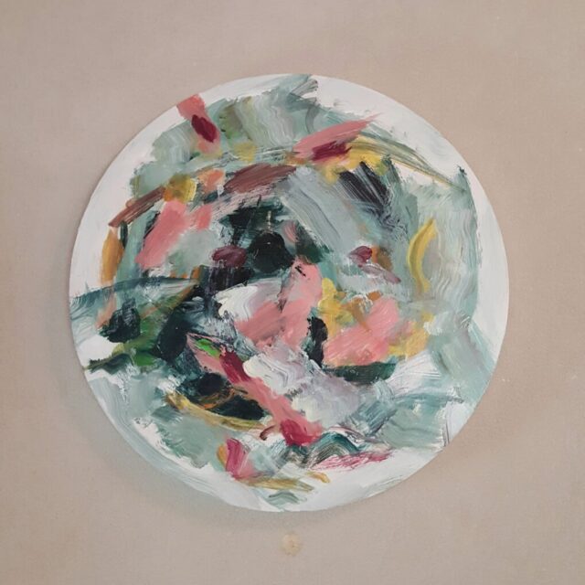 Southern Tondo,
Acrylic on board
21 inches diameter, 2024