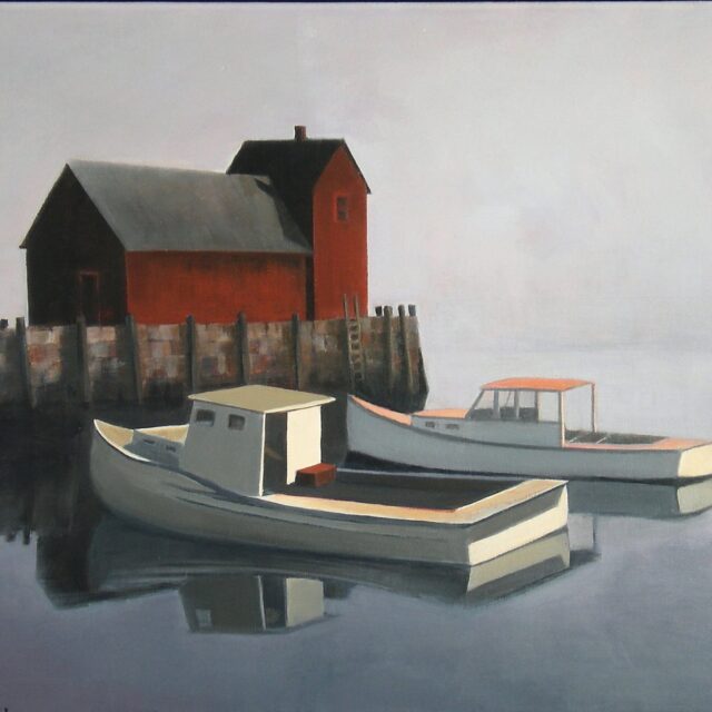 Fishing Shack, acrylic on canvas