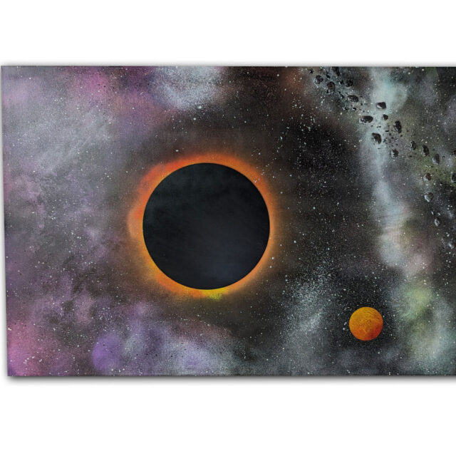 Total Eclipse - Spray Paint on 60