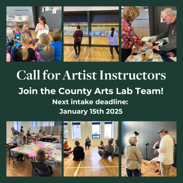 Instructor Call - County Arts Lab