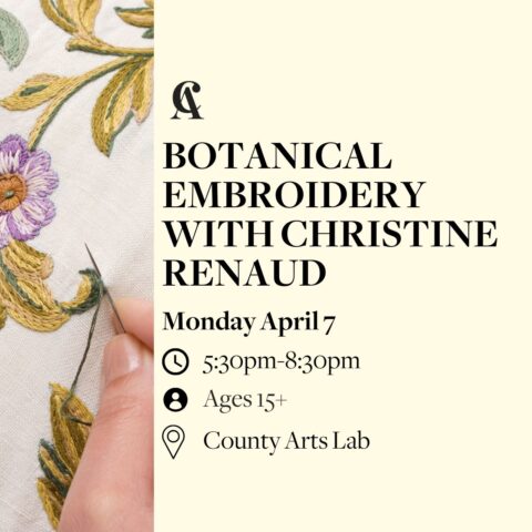 Botanical Embroidery with Christine Renaud