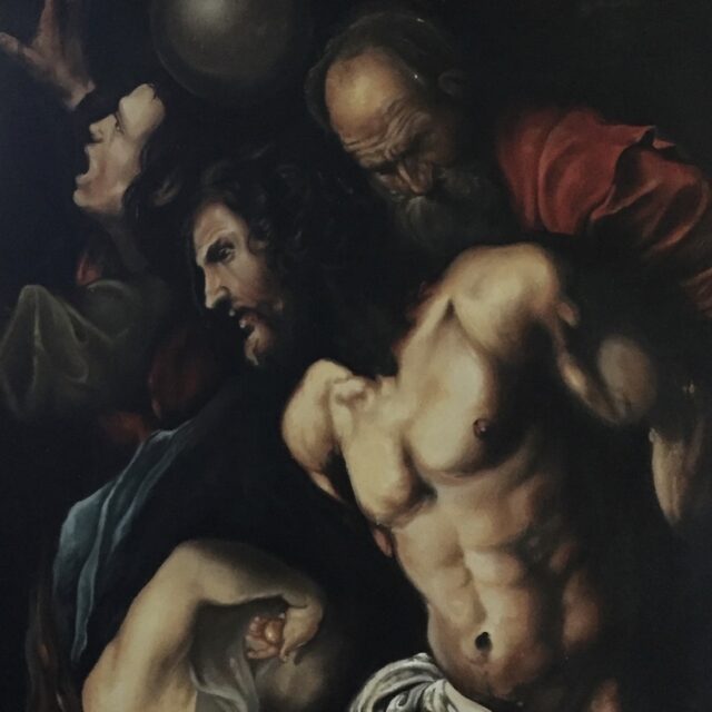 Tribute to Caravaggio, oil on canvas
