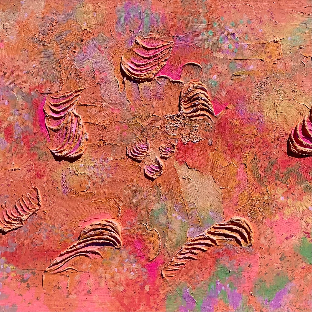 TOASTED VENUS (2024), 50 cm x 70 cm, acrylic on textured canvas