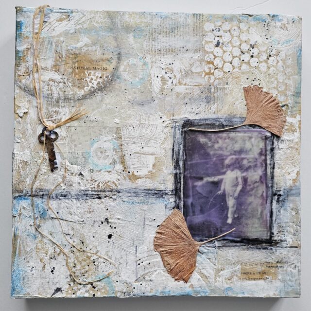 Forgotten Child, Mixed Media, 2024, 12 x 12 inches