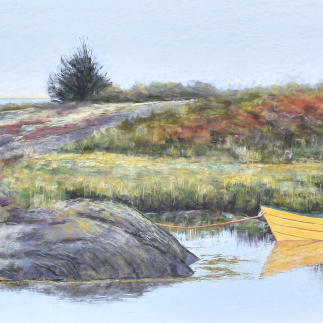 Waiting, 36W x 20H inches (Framed under glass)