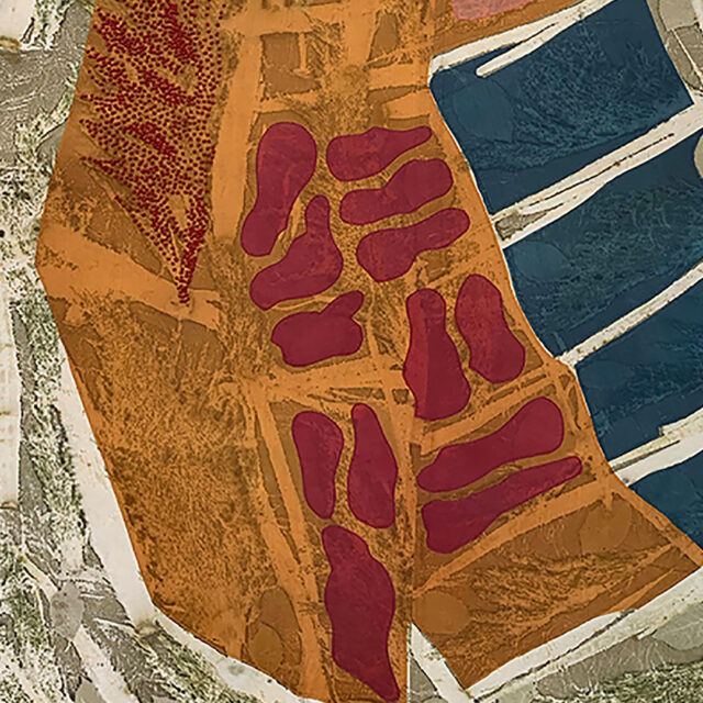 Fields and Lakes, detail
