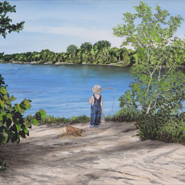 Going For A Fish, West Lake Beach