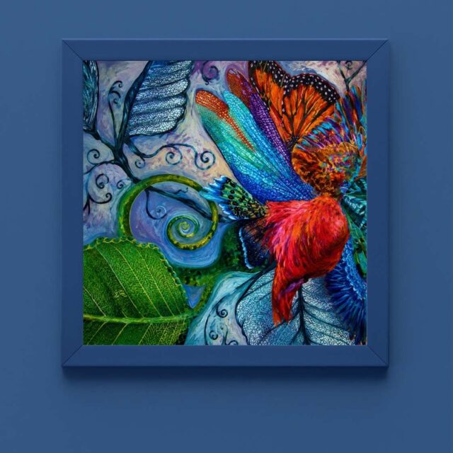 The Shape of Becoming, oil on Canvas, 3' x 3'