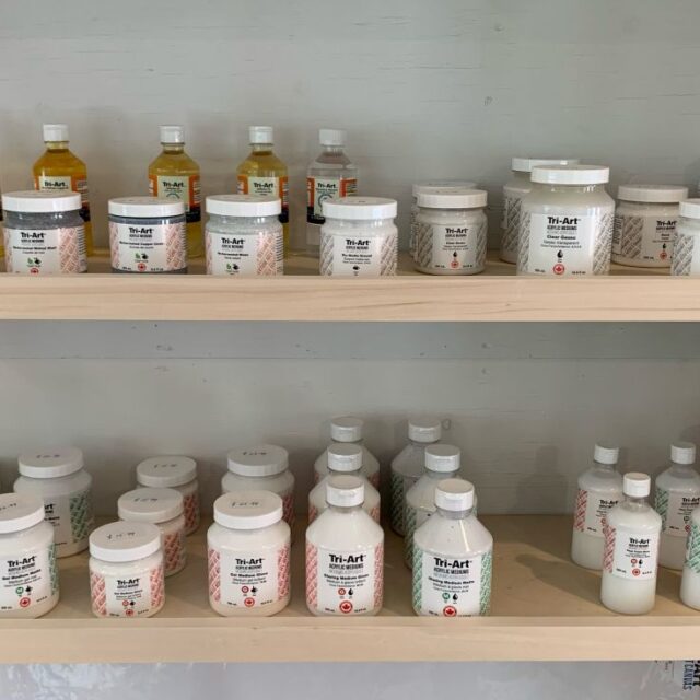 Various art supplies