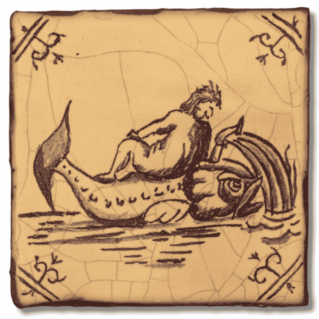 Jonah and the Whale; This historical recreation features our crackle clay